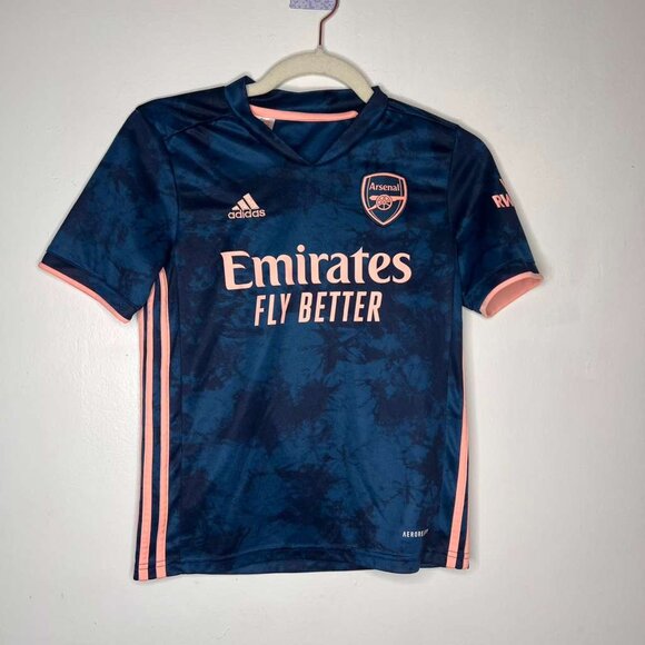 Arsenal FC Gunners Away Short Sleeve Shirt – Youth Size 11/12 Yo - Picture 1 of 5